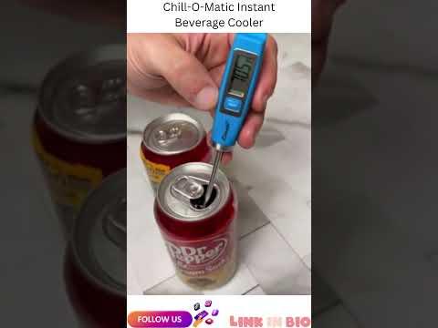 Chill-O-Matic Instant Beverage Cooler, Chill Drinks in 60 Seconds with this Portable Cooling Device