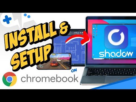 SHADOW Tech Cloud Gaming | INSTALL & SETUP on CHROMEBOOK