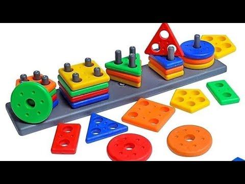 Wirescorts Angle Geometric Plastic Blocks, Sorting & Stacking Toys for Toddlers and Kids Preschool