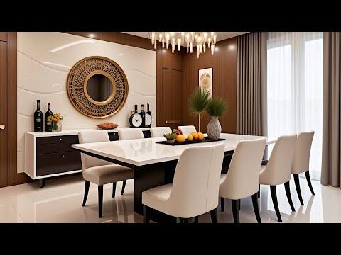 100 Stylish Modern Dining Room Design Ideas 2025 | New Wooden Dining Tables & Home Interior Trends