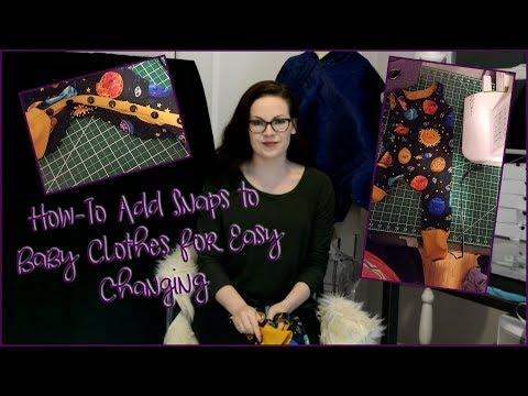 How-To Add Snaps to Baby Clothes for Easy Changing