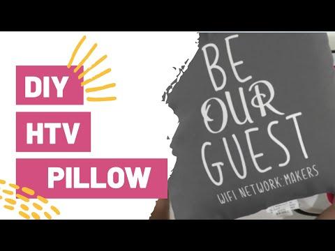 PERSONALIZED HOME DECOR WITH CRICUT - DIY HTV PILLOW!