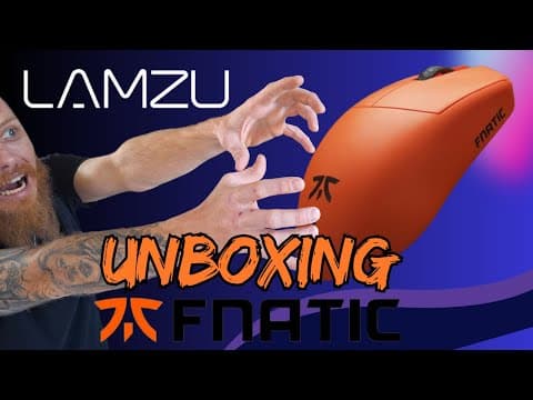 Unboxing Lamzu Maya 8k Fnatic Special Edition! First impression!