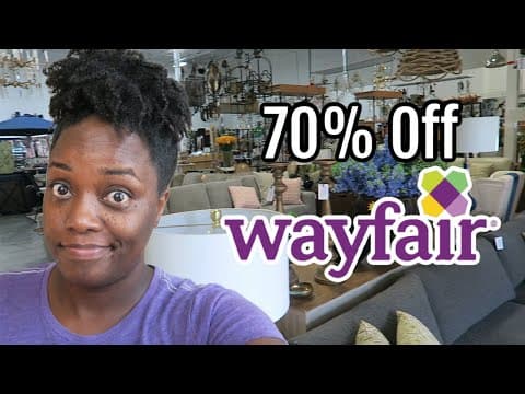 I went to a Wayfair discount store with items up to 70% off! Come Shop with me!