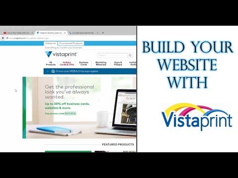 Taking a look at Vistaprint website builder | Design a website