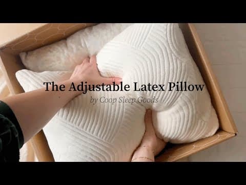 ✨ Meet Coop's New Adjustable Latex Pillow #sleepquality  #pillowperfection #latex #adjustablepillow