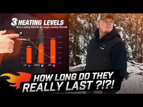 TideWe Heated Clothing Battery Duration Test!! | How Long Does It Last???