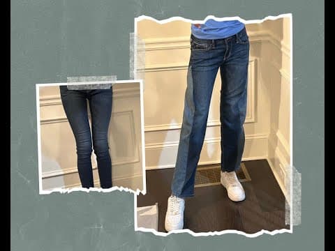 DIY - Turn Your Skinny Jeans to Wide-Legged Jeans - SUPER EASY