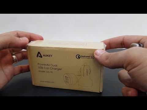 Unboxing Aukey PowerAll Dual USB Car Charger (Quick Charge 3.0)!