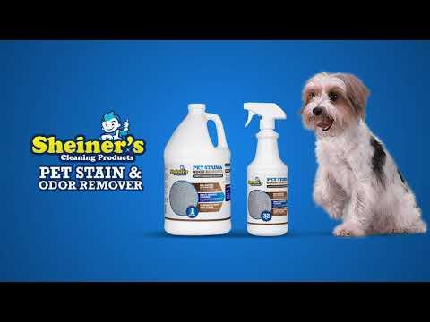 Sheiner's Pet Stain & Odor Remover, Advanced Bio-Enzyme carpet cleaning and deodorizing solution