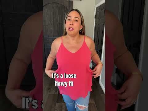 Belly-Flattering Amazon Blouse: Flowy Tank Top up to XXL | Midsize Amazon Try-On