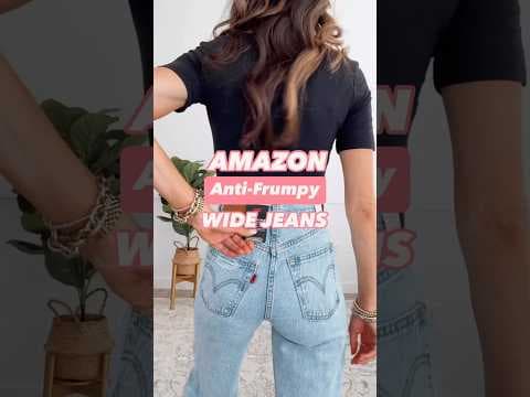 Anti-Frumpy Wide Leg Jeans | Shop link in bio under Amazon Storefront #amazonfinds #amazonmusthaves