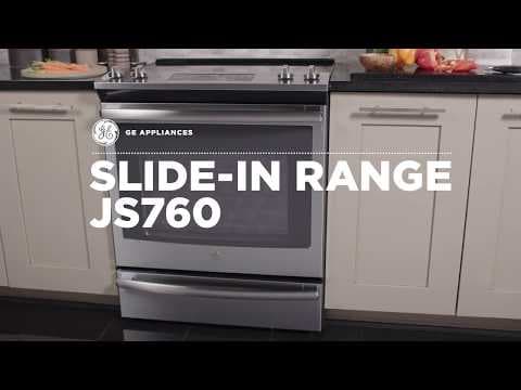 GE Slide In Front Control Electric Range (Model JS760)