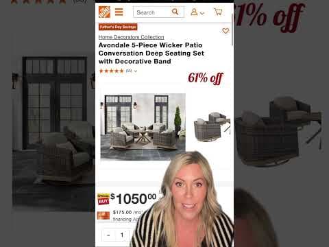 Huge patio furniture sale! #homedepot #sale #patiofurniture