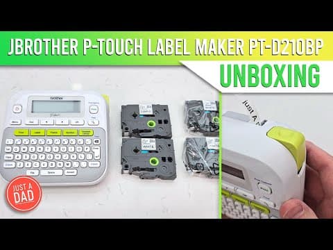 Brother P-Touch Label Maker PT-D210 UNBOXING