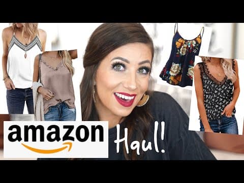 AMAZON HAUL!!! Tank top try-on unboxing and review!!! 2020