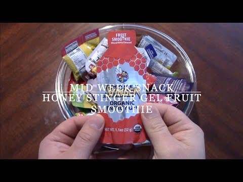 Mid Week Snack | Honey Stinger Organic Energy Gel | Fruit Smoothie