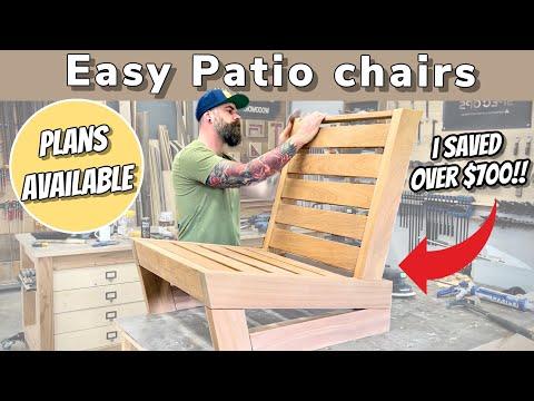 Wooden Patio Chair Build || I Saved 700 Dollars