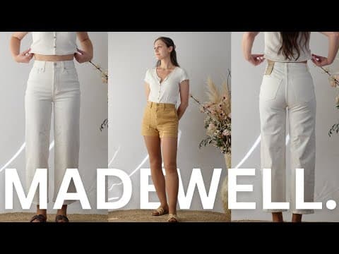 MADEWELL Review ~ Sustainable clothing haul #madewell #sustainable #style #fashion