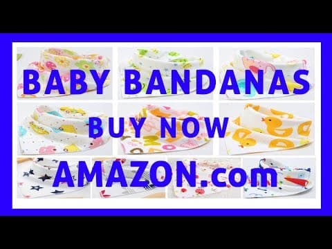 BABY BANDANA DRIBBLE BIB PATTERN | Buy Now On Amazon.com