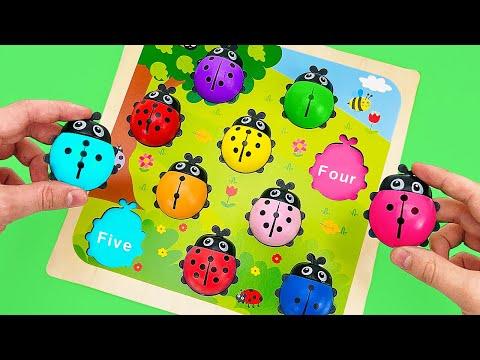 Best Learning Numbers, Colors and Shapes Puzzle | Preschool Toy Toddler Learning Video