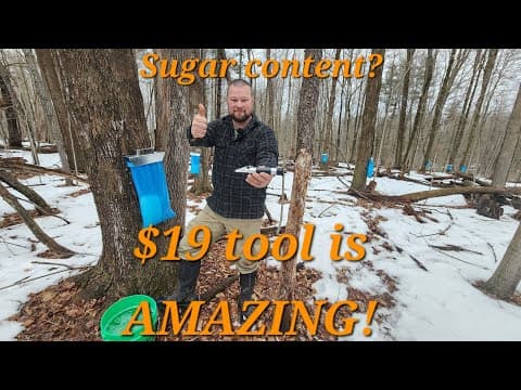 Best $19 tool for the back yard hobby maple syrup producer? Maybe! Amazon refractometer