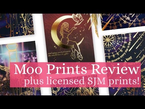 Review of Moo Business Cards & Postcards (Officially Licensed Sarah J Maas Prints!)
