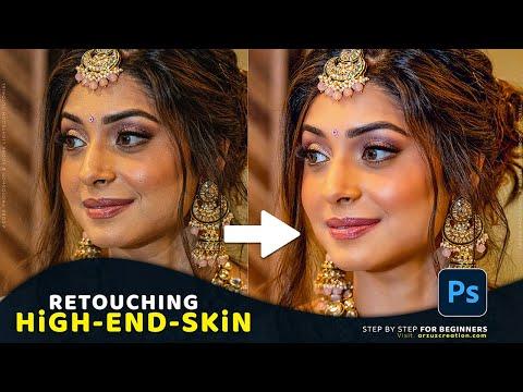 Photoshop Tutorial: High End Skin Retouching in Photoshop । Wedding Photo Retouching Photoshop