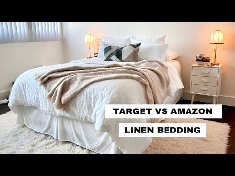 NEW BEDDING! Target vs. Amazon LINEN BEDDING