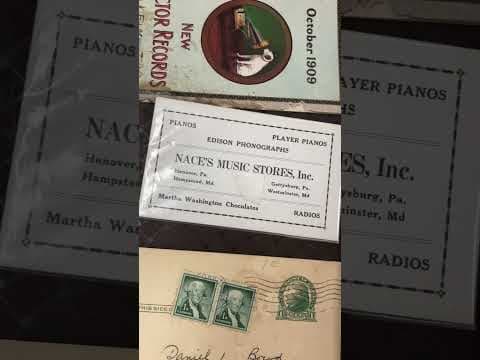 Vintage Nace’s music store￼ Business card￼