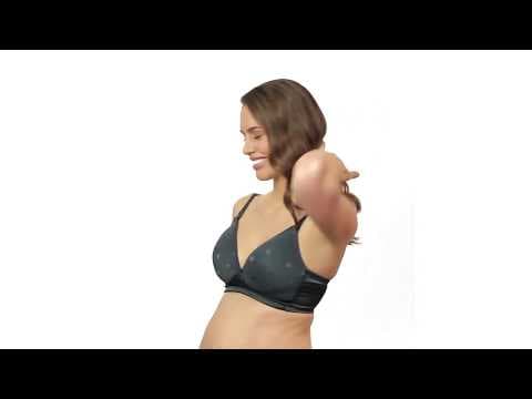 Mousse Padded Plunge Wireless Nursing Bra - 360 View