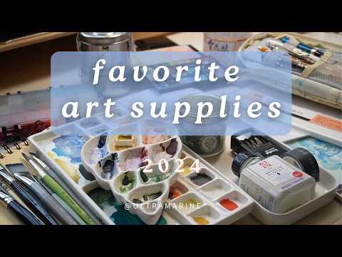 favourite art supplies of 2024 and how I use them🎄30min