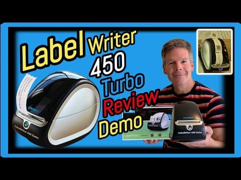 DYMO LabelWriter 450 Turbo Thermal Printer Review And Demonstration