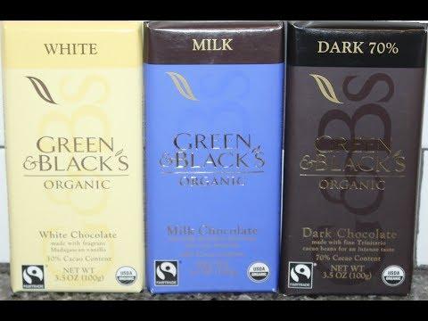 Green & Black’s Organic: White Chocolate, Milk Chocolate & Dark Chocolate Review