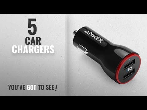 Car Chargers [2018 Best Sellers]: Anker 24W Dual USB Car Charger, PowerDrive 2 for iPhone X / 8 / 7