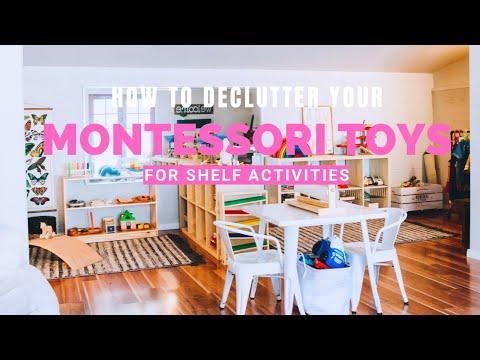 How to Declutter your Montessori Toys in Preparation for Shelf Activities #montessoriwithhart