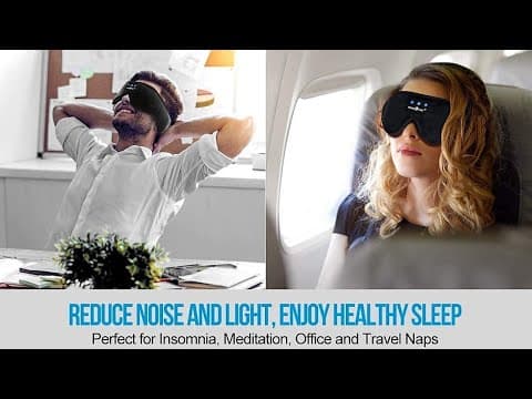 MUSICOZY Sleep Headphones Bluetooth Headband Sleeping Headphones Sleep Mask
