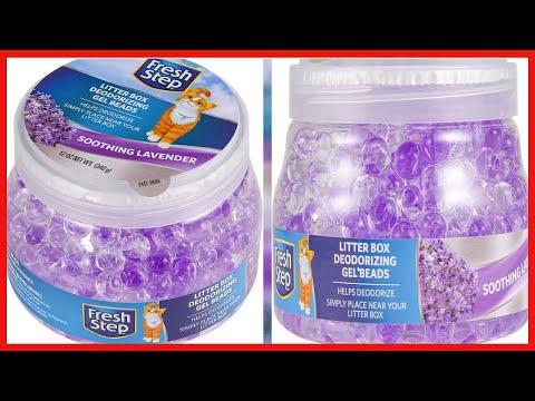 Fresh Step Litter Box Deodorizing Gel Beads in Soothing Lavender Scent