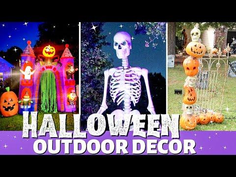 Halloween 🎃 Outdoor Decor | Front Yard Halloween Decorations | DIY Outside Decorating Ideas 2022