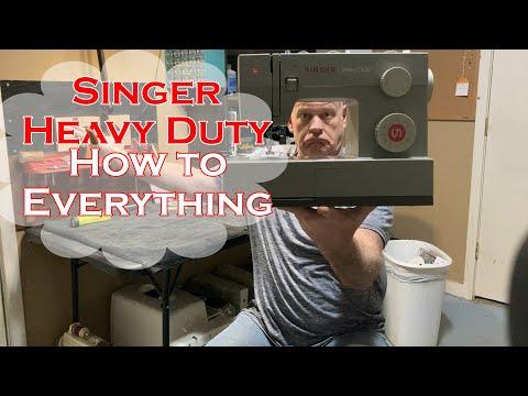 Singer Heavy Duty Sewing Machine: How to - Full Service, Thread and Use Guide