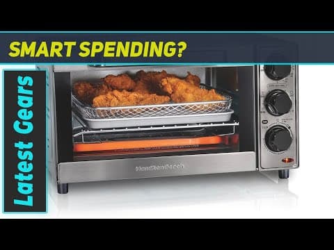 Hamilton Beach Air Fryer Sure Crisp Toaster Oven - Best Budget Option!