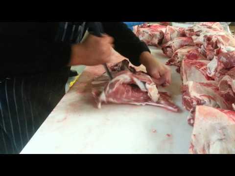 Boning a lamb shoulder