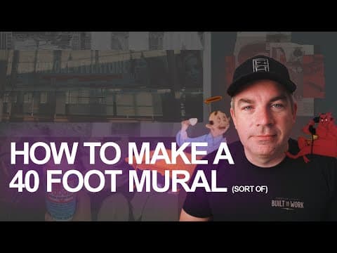 How To Make A Cheap 40ft Mural at Kinko's/Fedex Office