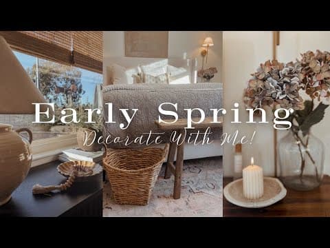 || 2025 Spring Decorate With Me || Primary Bedroom || New Spring Home Decor ||