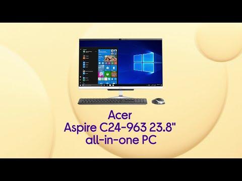 Acer Aspire C24-963 23.8" All-in-One PC - Intel® Core™ i5, 1 TB HDD Silver - Product Overview