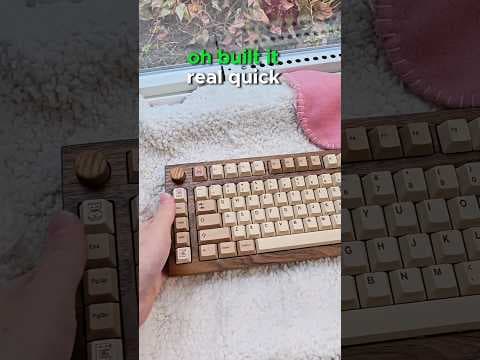 How is this keyboard SO GOOD? 🪓🌲This wood keyboard sounds amazing 🤩