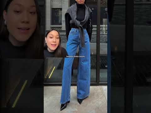 What Shoes to Wear With Wide-Leg Pants | #widelegjeans #widelegpants #fashiontips