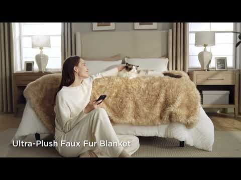 Bedsure Ultra-Plush Faux Fur Blanket | Luxury Plush Long Pile Faux Fur Blanket