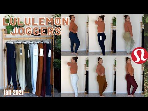 LULULEMON joggers try-on haul | fall 2021 | midsize review