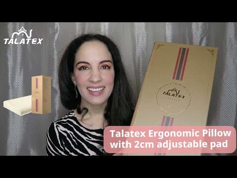 Talatex Ergonomic Latex Pillow -with adjustable(2cm) pad